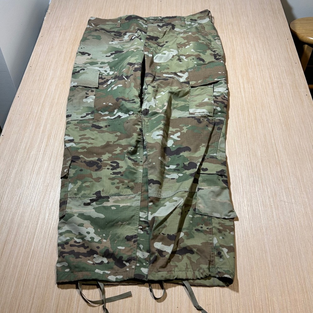 US Military OCP Multicam Cargo Pants Large Short Ripstop Combat Trousers Mens